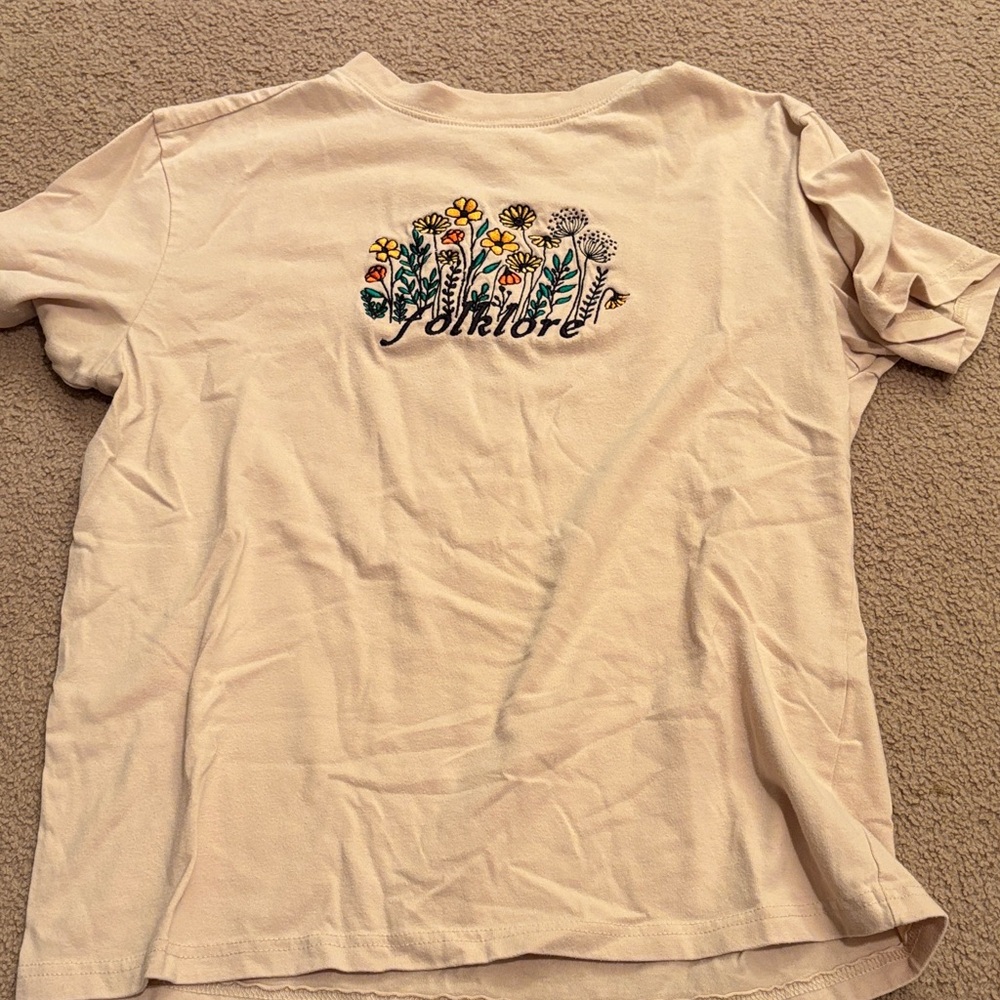 Floral Embroidered Taylor Swift Folklore shirt